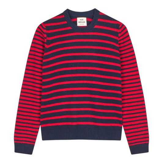 Mads Nørgaard W Cashmere Blend Ingrid Knit Deep Well Goji Berry