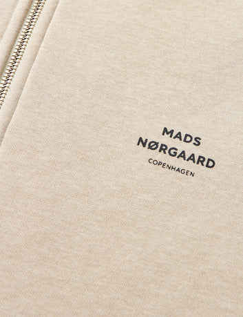 Mads Nørgaard M Standard Half Zip Logo Sweat Rainy Day