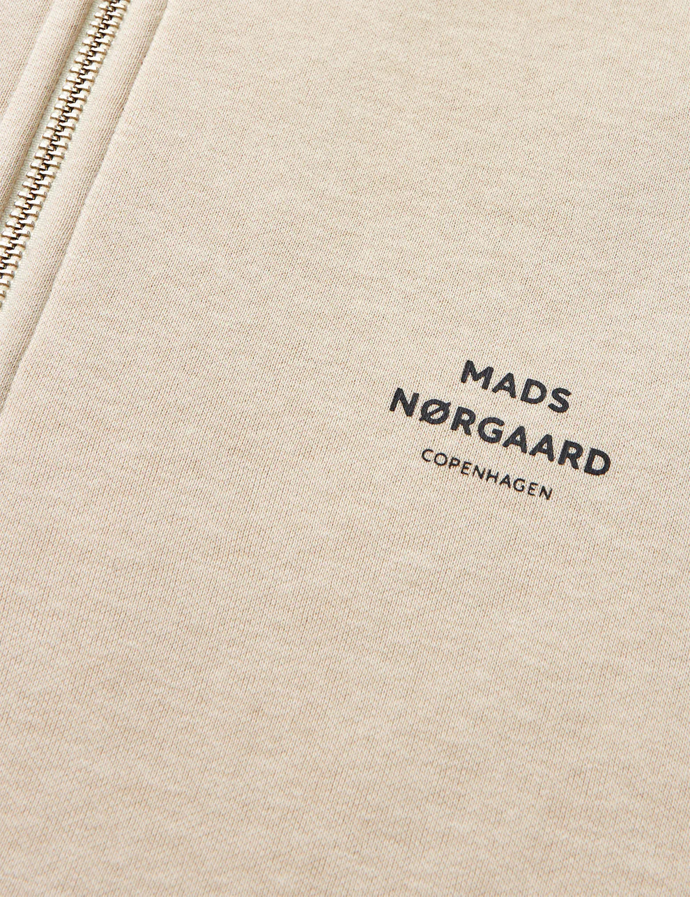 Mads Nørgaard M Standard Half Zip Logo Sweat Rainy Day