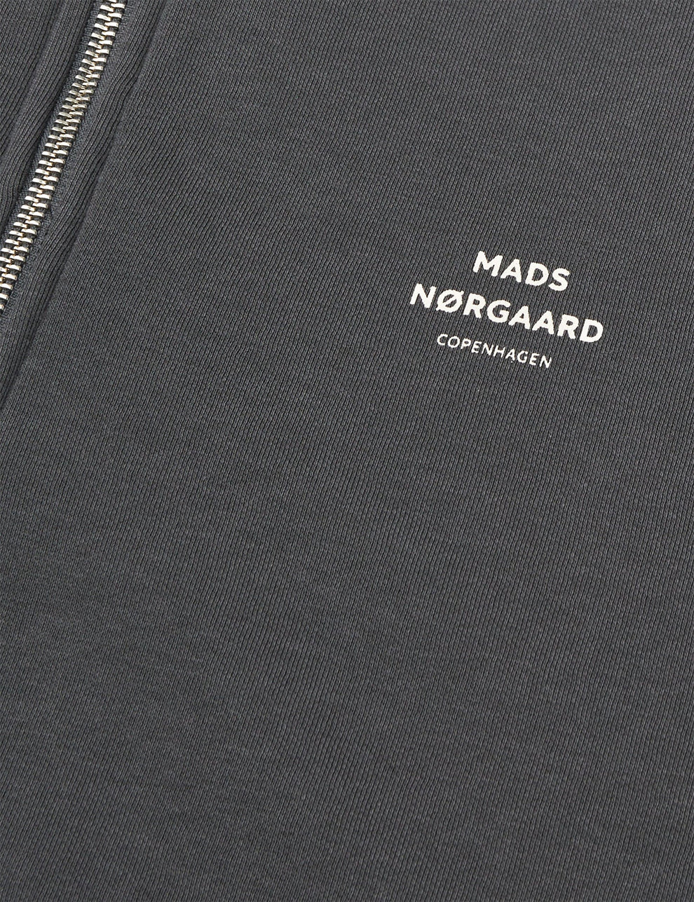 Mads Nørgaard M Standard Half Zip Logo Asphalt