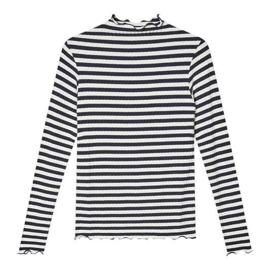 Mads Nørgaard W 5x5 Stripe Trutte Tee Vanilla Ice Parisian Night