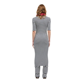 Mads Nørgaard W 5x5 Stripe Tanya Dress Vanilla Ice Parisian Night
