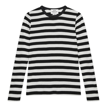 Mads Nørgaard W Fine Wool Sharon Knit Black Vanilla Ice