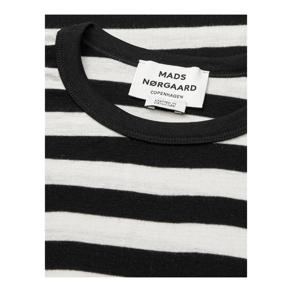 Mads Nørgaard W Fine Wool Sharon Knit Black Vanilla Ice