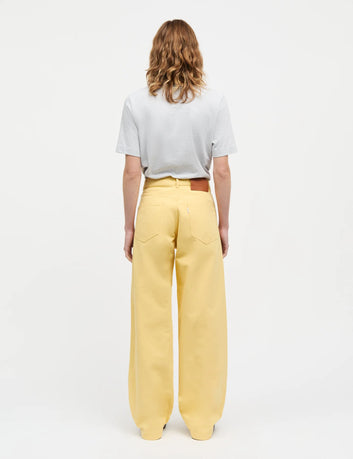 Mads Nørgaard W Cotton Jersey Jess Tee FAV Light Grey Melange