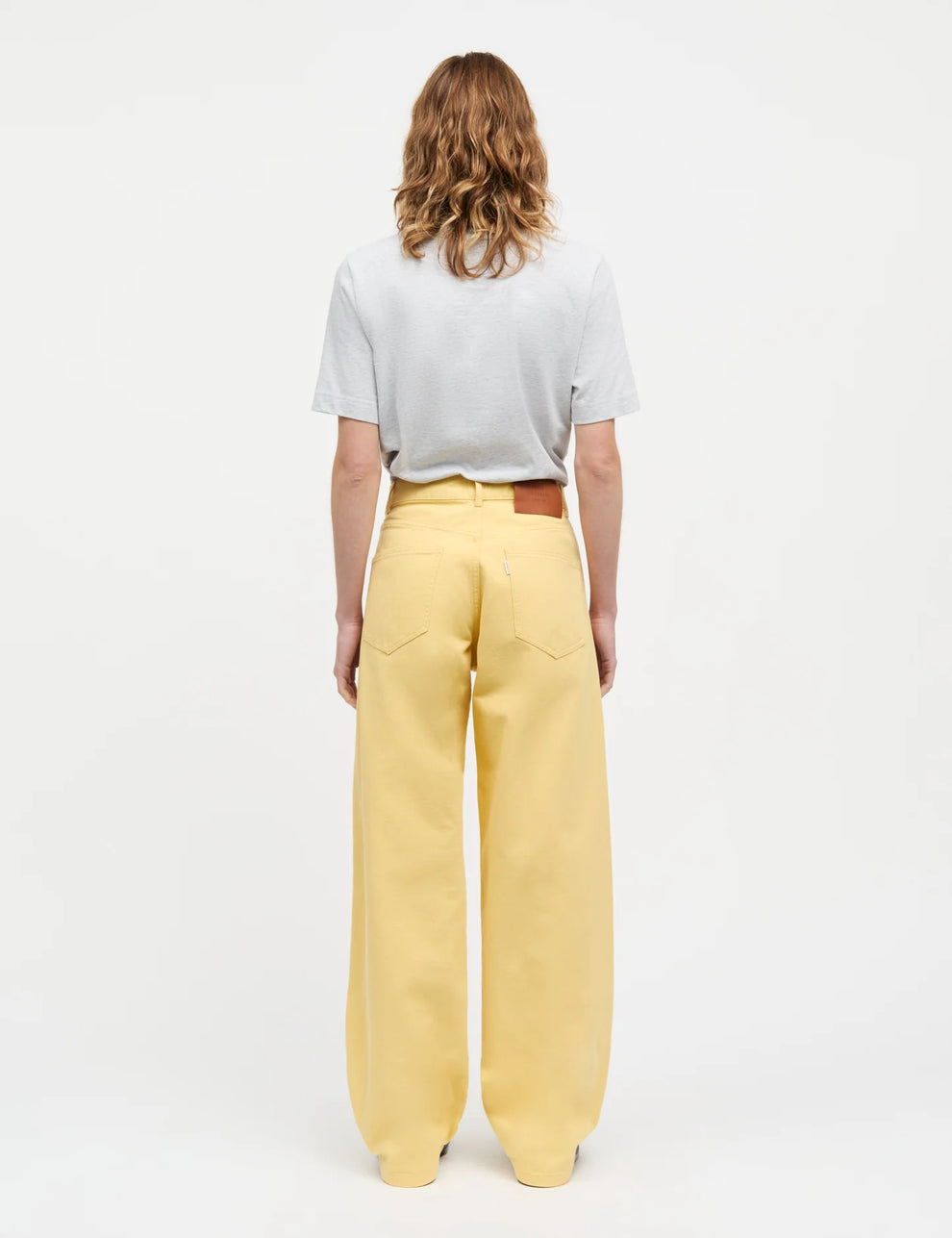Mads Nørgaard W Cotton Jersey Jess Tee FAV Light Grey Melange