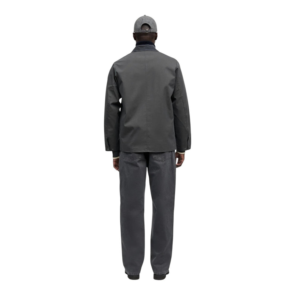 Mads Nørgaard M Repellent Weave Wilsin Zip Jacket Asphalt