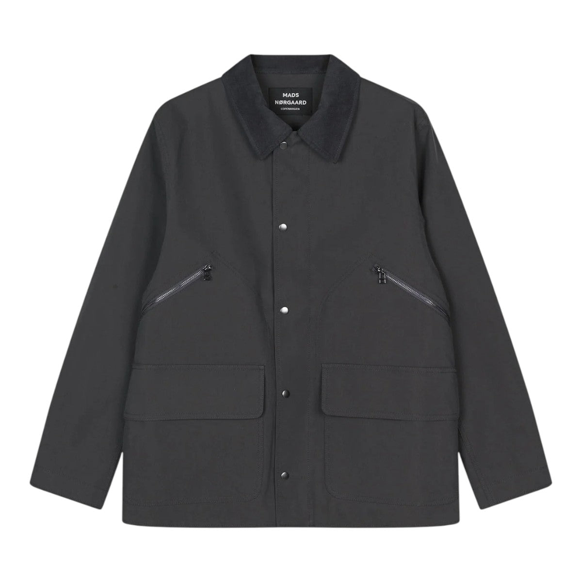 Mads Nørgaard M Repellent Weave Wilsin Zip Jacket Asphalt