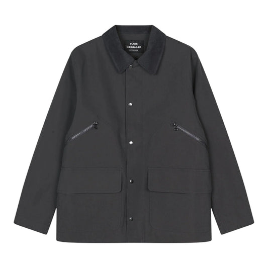 Mads Nørgaard M Repellent Weave Wilsin Zip Jacket Asphalt