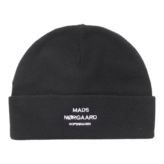 Mads Nørgaard M Isak Ambas Logo Beanie Black OS