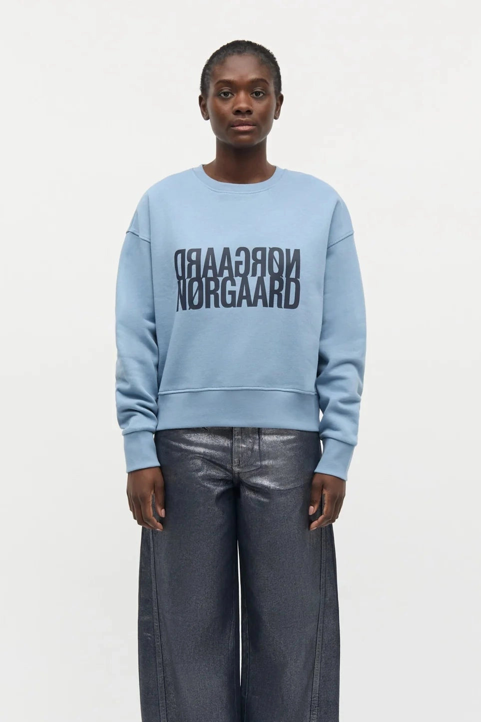 Mads Nørgaard W Original Sweet Tilvina Sweatshirt Faded Denim
