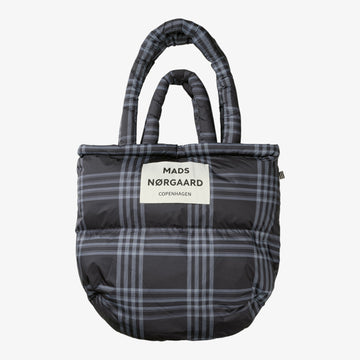 Mads Nørgaard W Light Ripstop Pillow AOP Bag Black/ Vanilla Ice