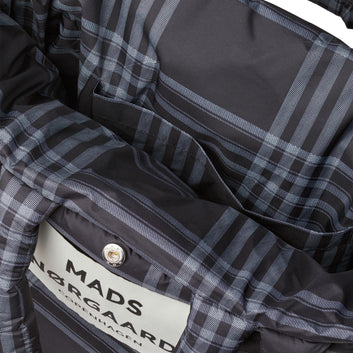 Mads Nørgaard W Light Ripstop Pillow AOP Bag Black/ Vanilla Ice