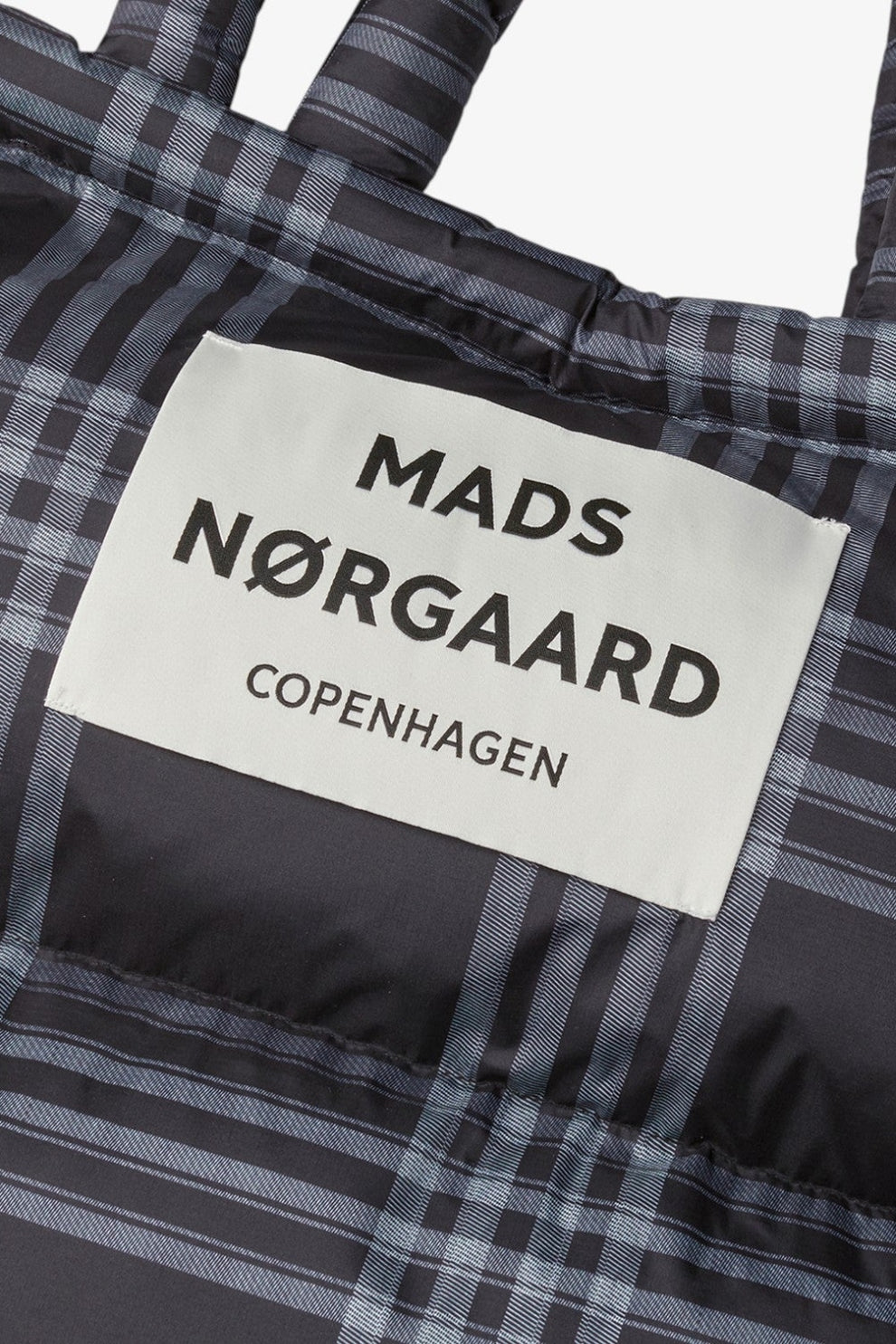 Mads Nørgaard W Light Ripstop Pillow AOP Bag Black/ Vanilla Ice