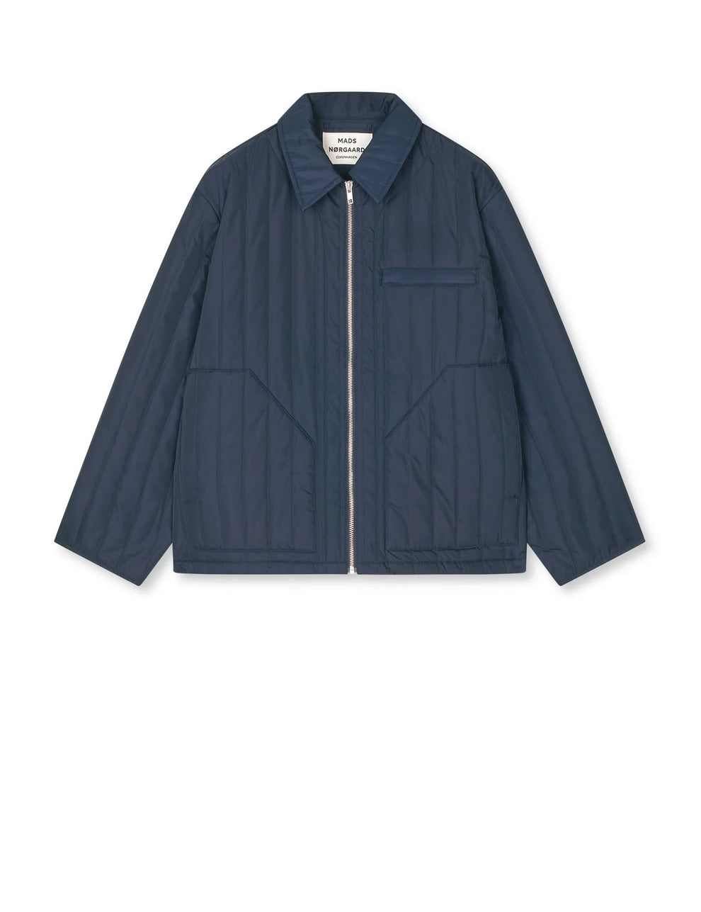 Mads Nørgaard Poly Twill Flora Jacket Sky Captain
