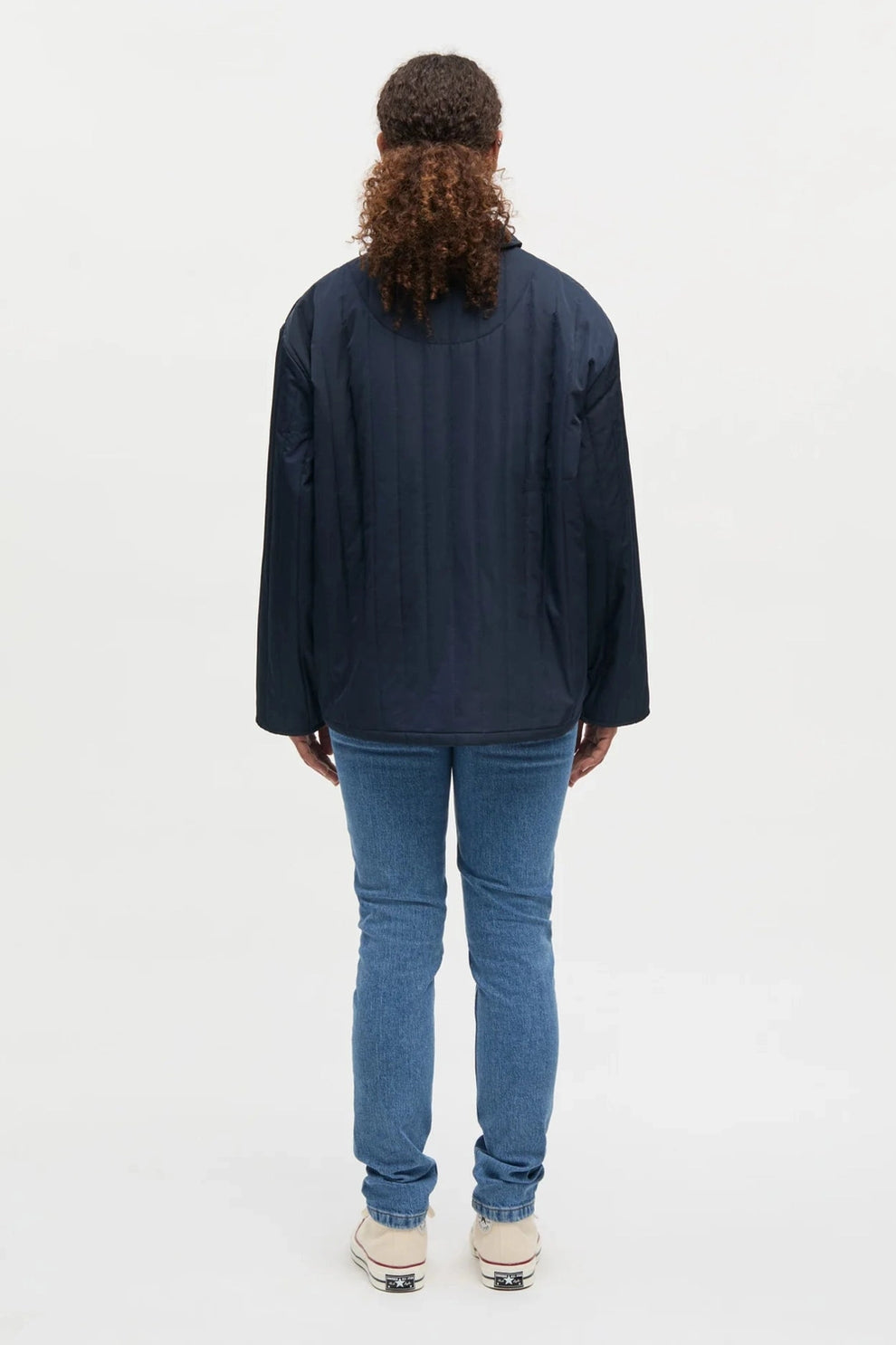 Mads Nørgaard Poly Twill Flora Jacket Sky Captain