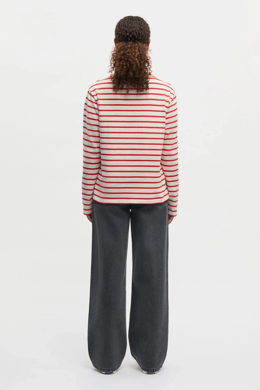 Mads Nørgaard W Pablo Gabi Tee LS Vanilla Ice /Fiery Red