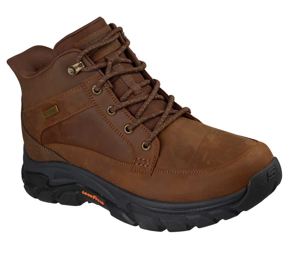Skechers M Skechers Slip-Ins Waterproof Relaxed Fit: Respected 2.0 - Orson - Shoes Brown