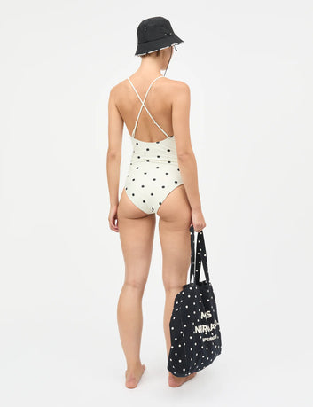 Mads Nørgaard W Splash Salena Swimsuit Dot AOP Black