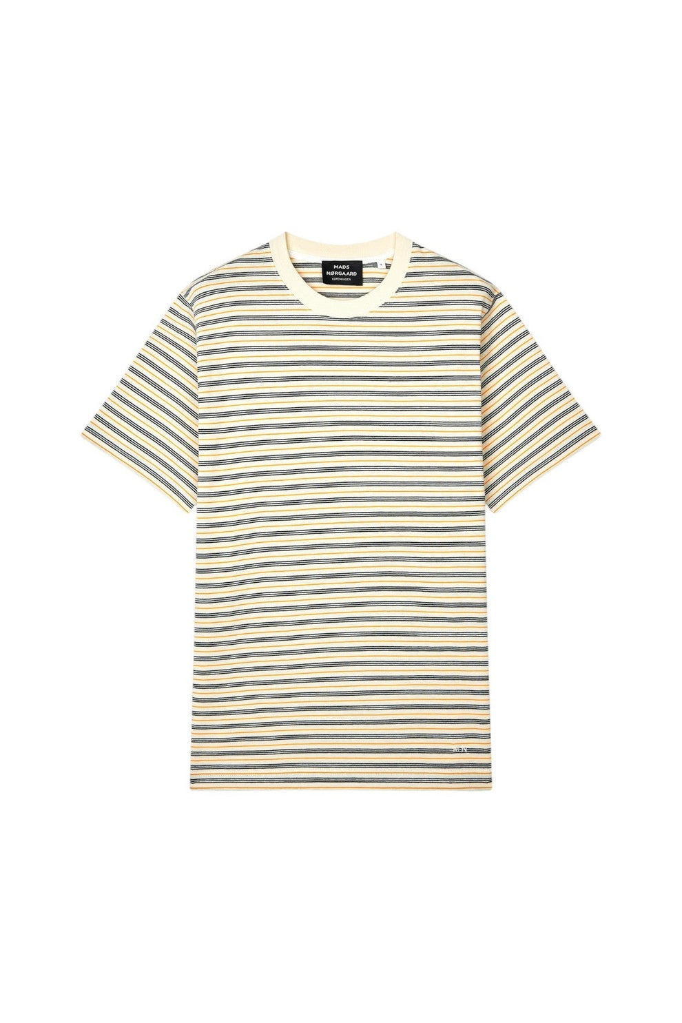 Mads Nørgaard M Stripe Frode Tee Vanilla Ice Sky Captain Zinnia
