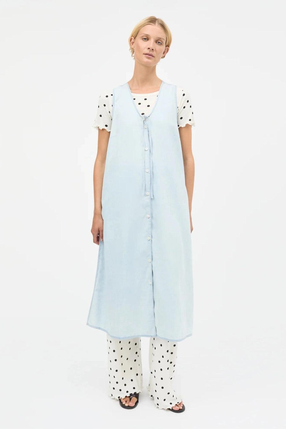 Mads Nørgaard W Pointella Volan Pants Vanilla Ice