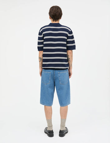 Mads Nørgaard M Tight Cotton Tristan Knit Sky Captain Vanilla Ice