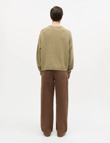 Mads Nørgaard W Yota Knit Tilona Sweater Silver Sage Parisian Night