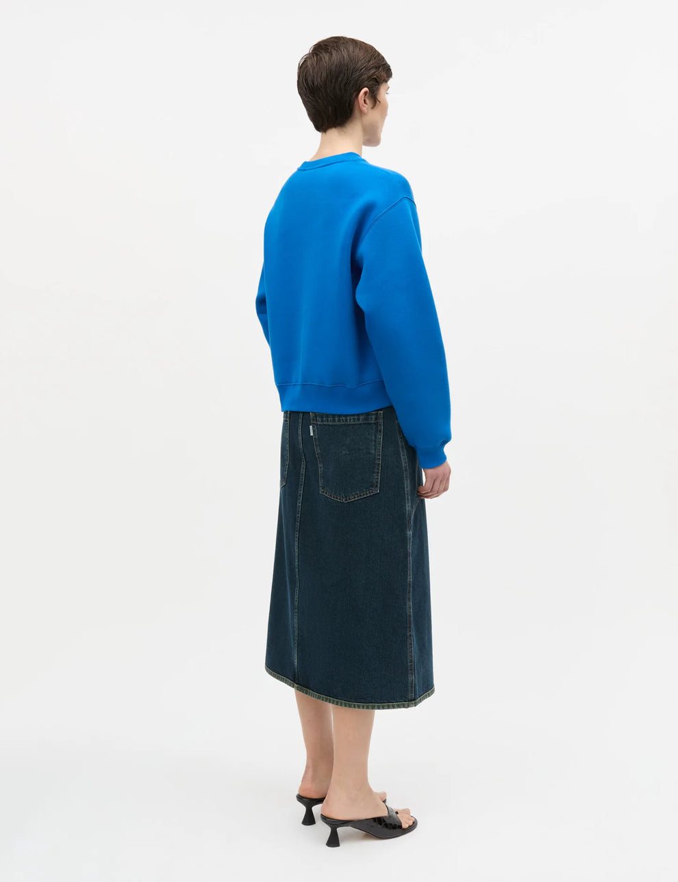 Mads Nørgaard W Standard Taylr Sweatshirt Lapis Blue