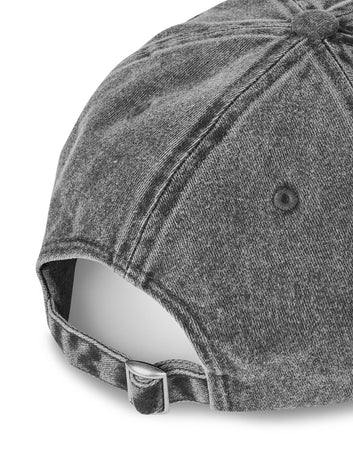 Mads Nørgaard Washed Cotton Twill Coal Cap Black OS