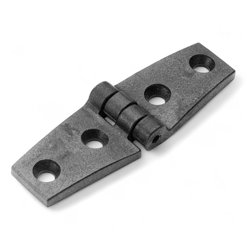 Plasthængsel med rustfri pind