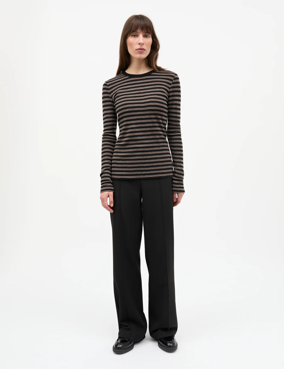 Mads Nørgaard W Fine Wool Sharon Knit Black Cocoa