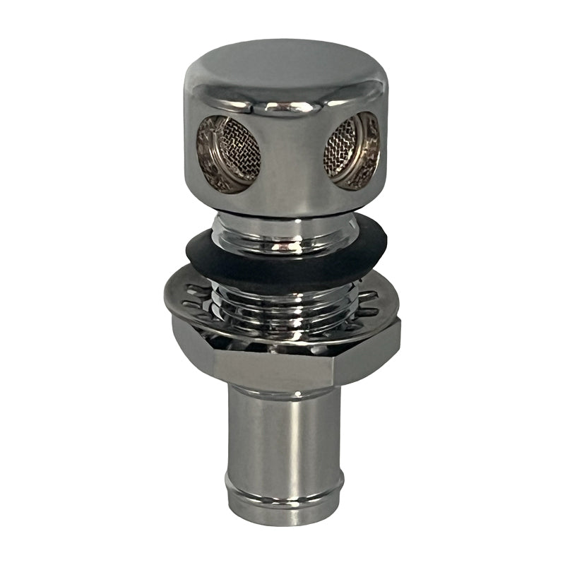 Tankudluftning, Forkromet Messing ISO 10088 Lige