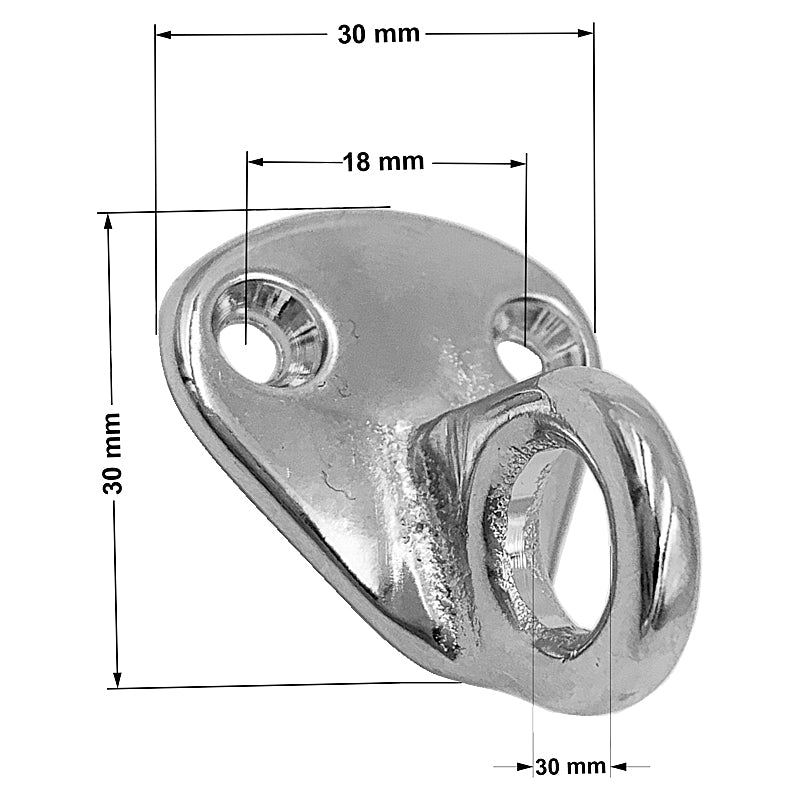 Fenderøje forkromet messing