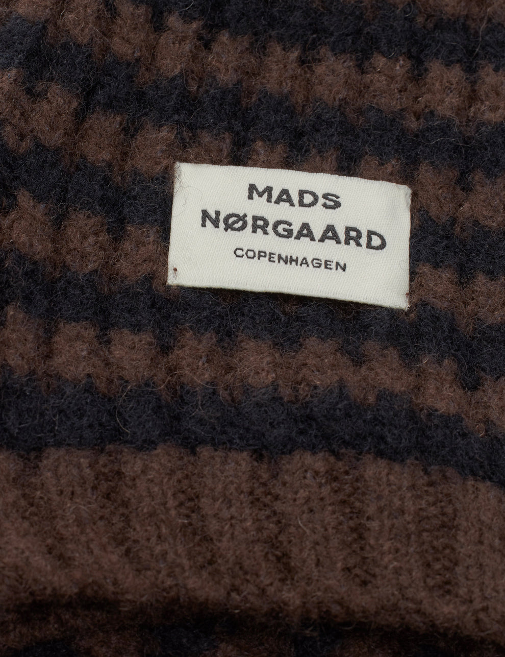 Mads Nørgaard W Tosca Balando Stripe Balaclava Black Demitasse