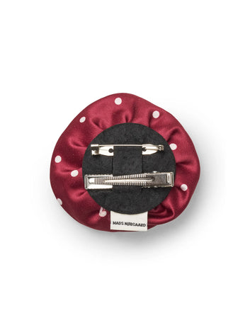 Mads Nørgaard W Rose Brooch Dot Red White OS