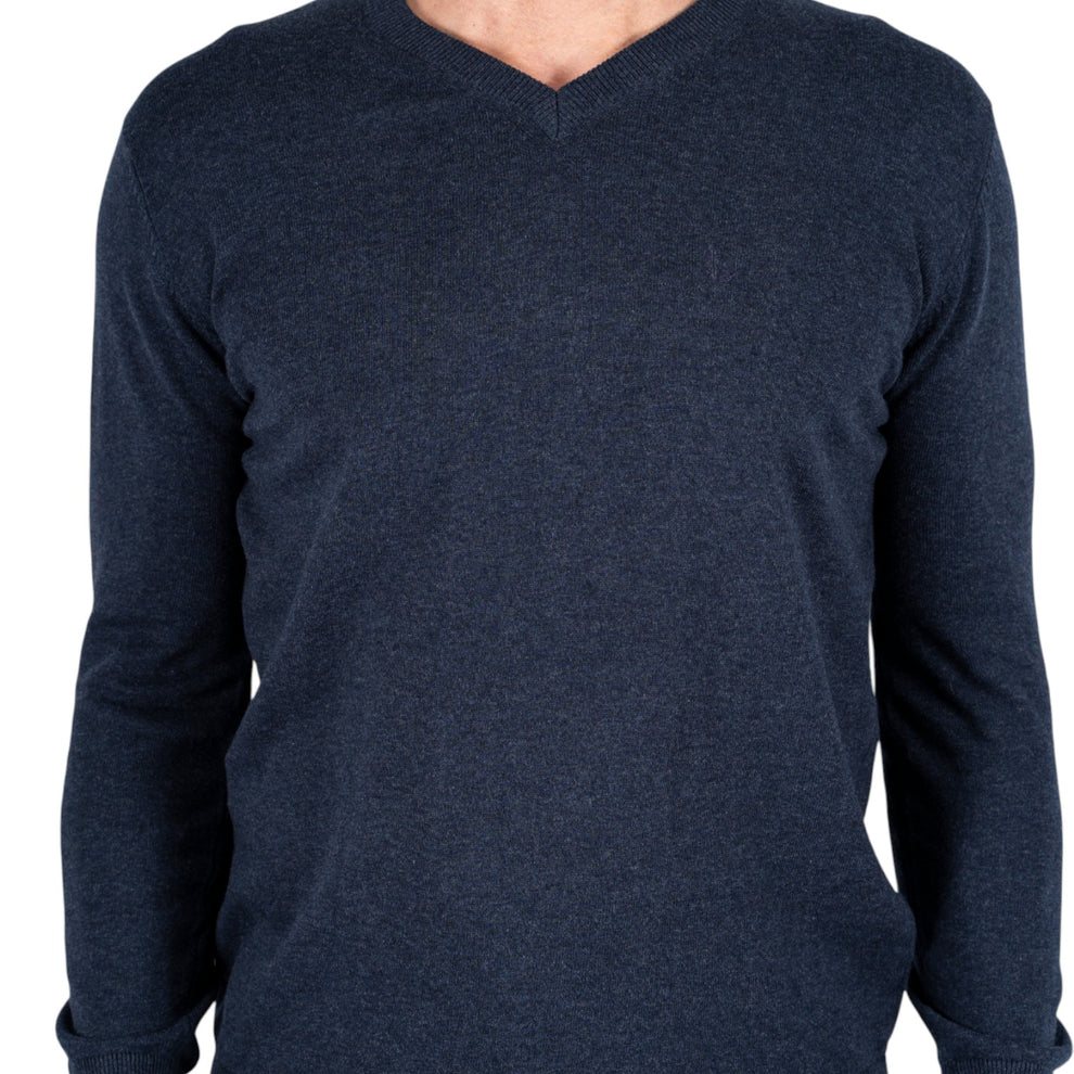 Pre End Malcom V Knitwear Dark Navy Mix