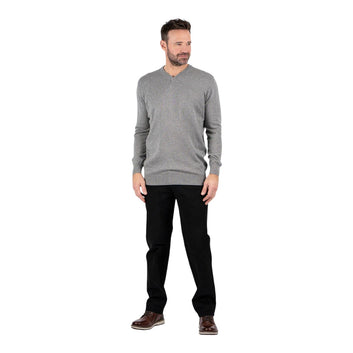 Pre End Malcom V Knitwear Old Green Melange