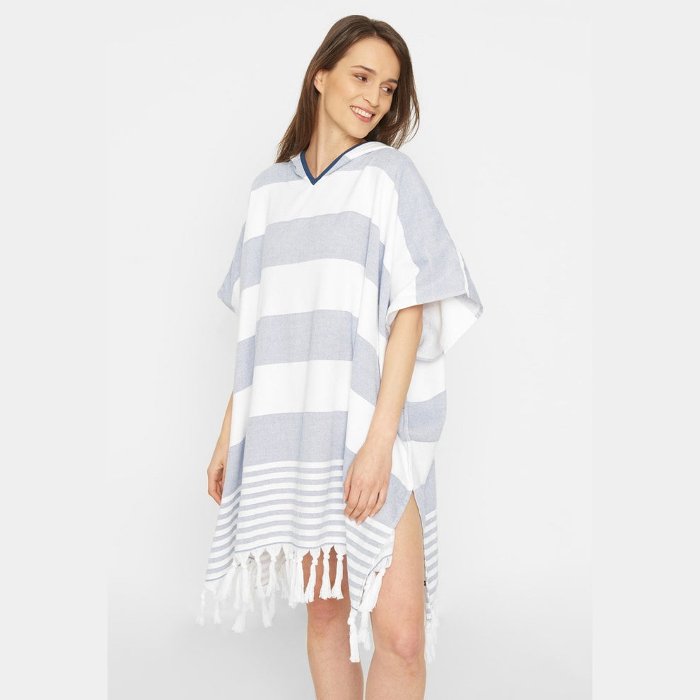 Sea Ranch U Beach Poncho Light Blue