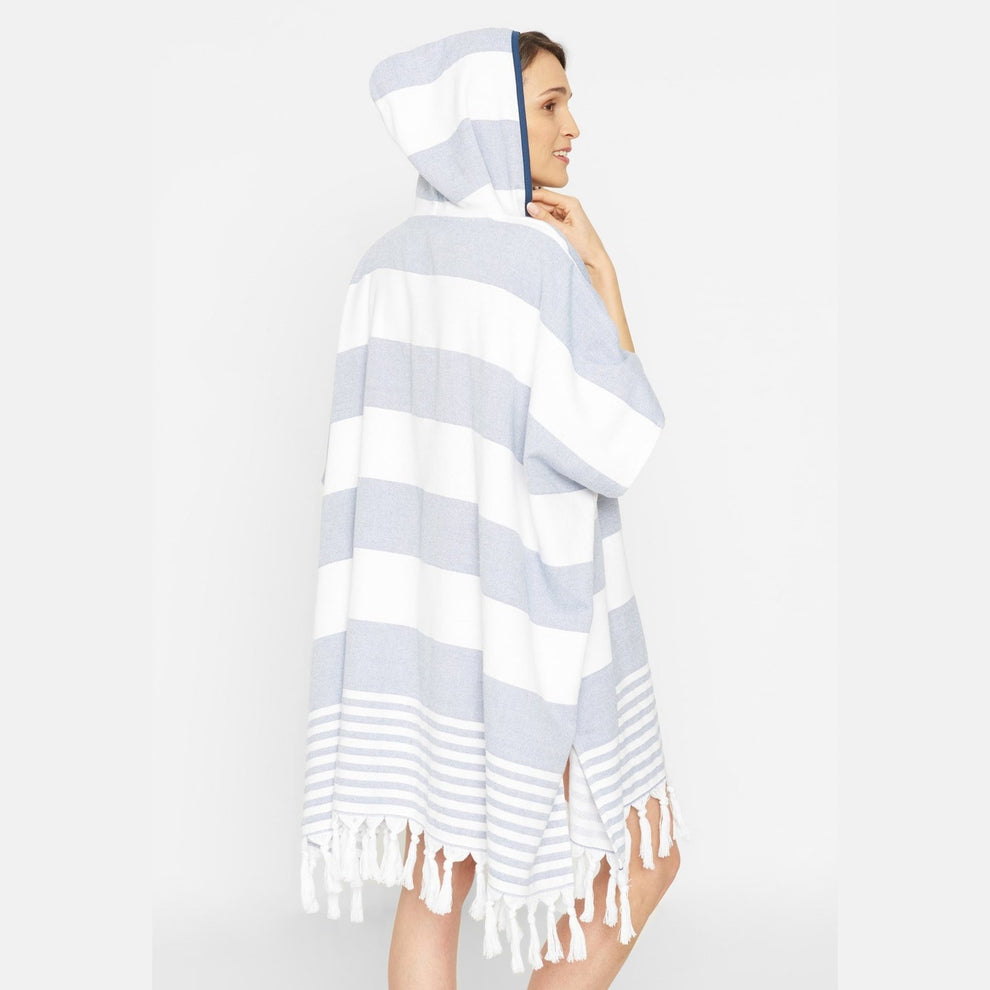 Sea Ranch U Beach Poncho Light Blue