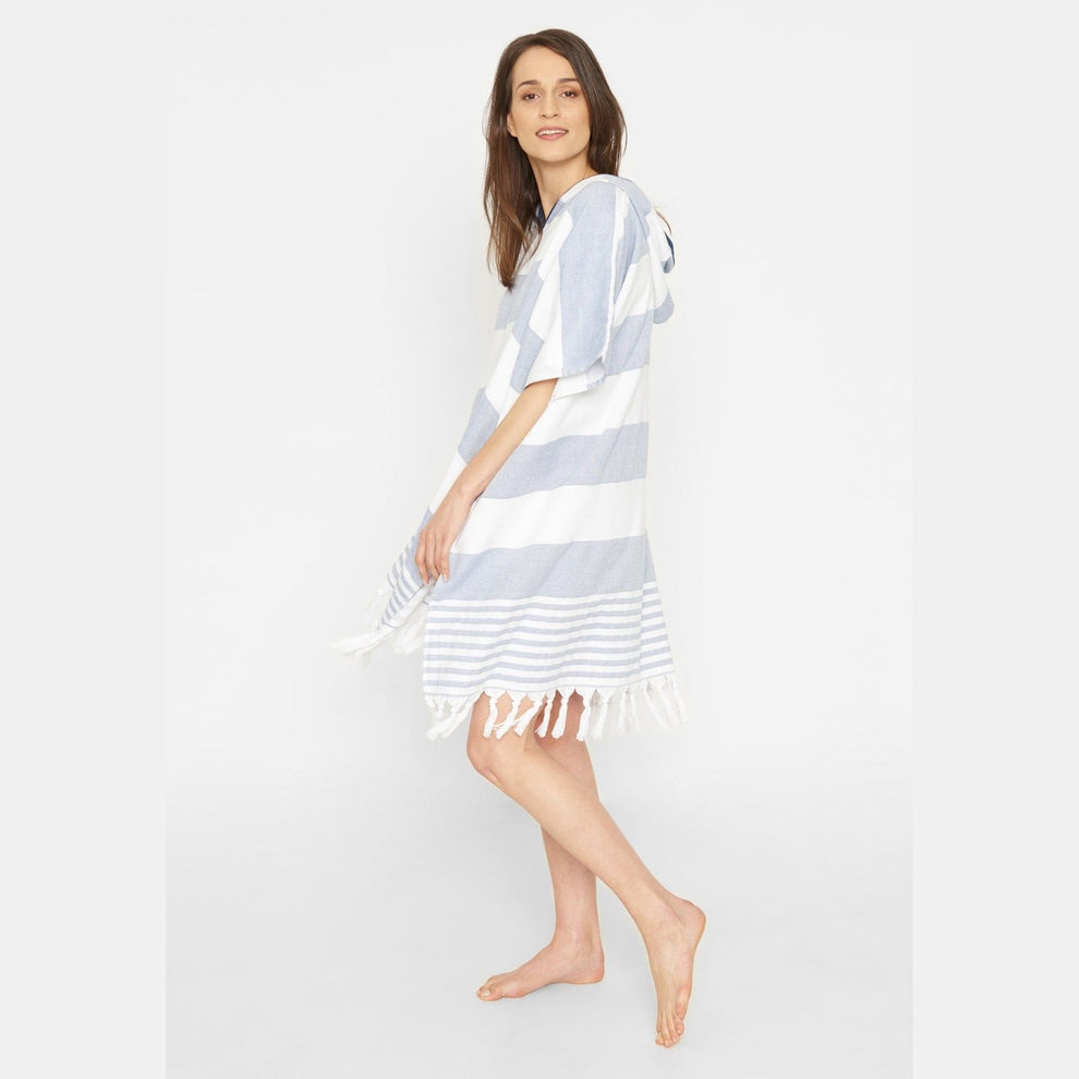 Sea Ranch U Beach Poncho Light Blue
