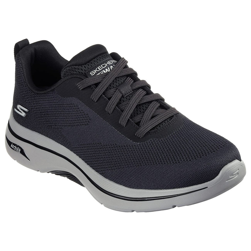 Skechers M Go Walk Arch Fit 2.0 Sneakers - Tempor - Black/Gray