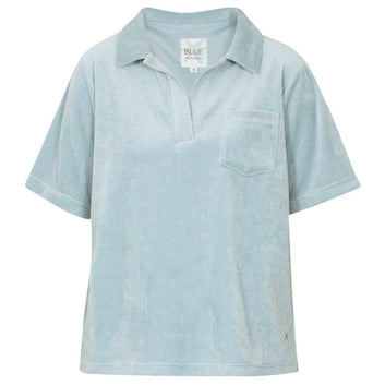 Blue Sportswear W Portofino Velvet Polo T-Shirt