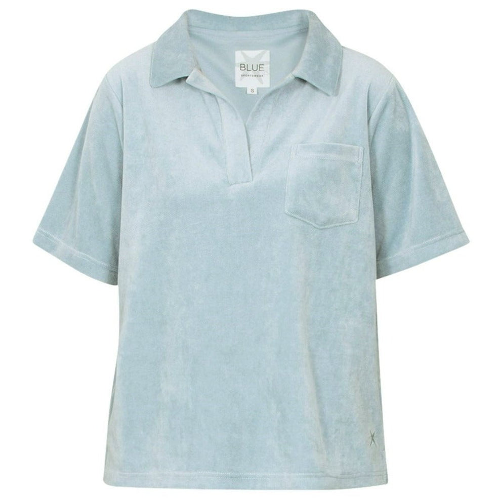 Blue Sportswear W Portofino Velvet Polo T-Shirt