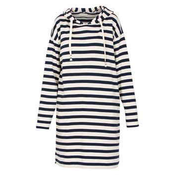 Blue Sportswear W San Remo Striped Hood Kjole