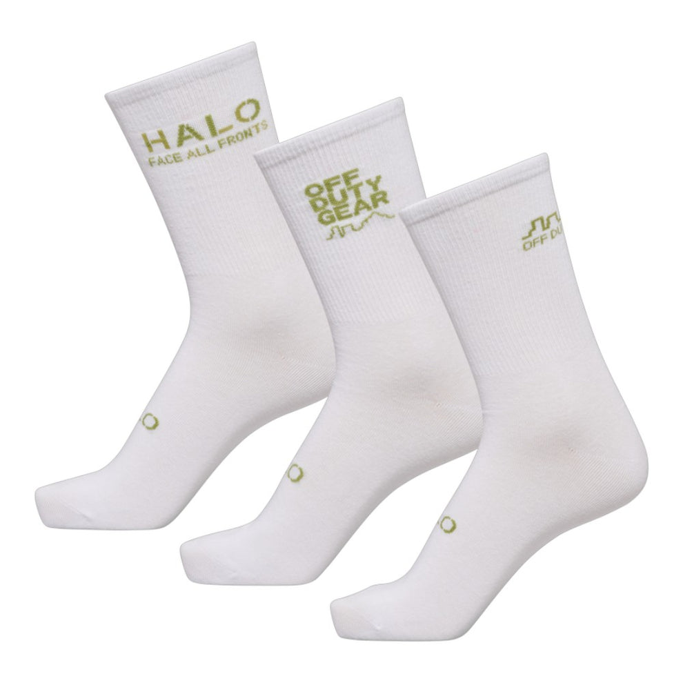 Halo Cotton Socks Marshmallow/Marshmallow, 3-pack
