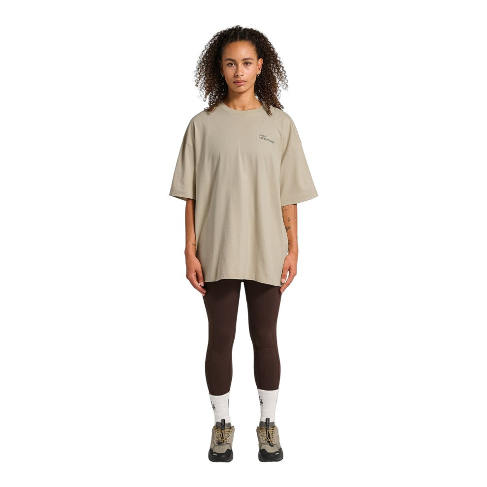 Halo Graphic Boxy T-Shirt Oyster Grey Asphalt