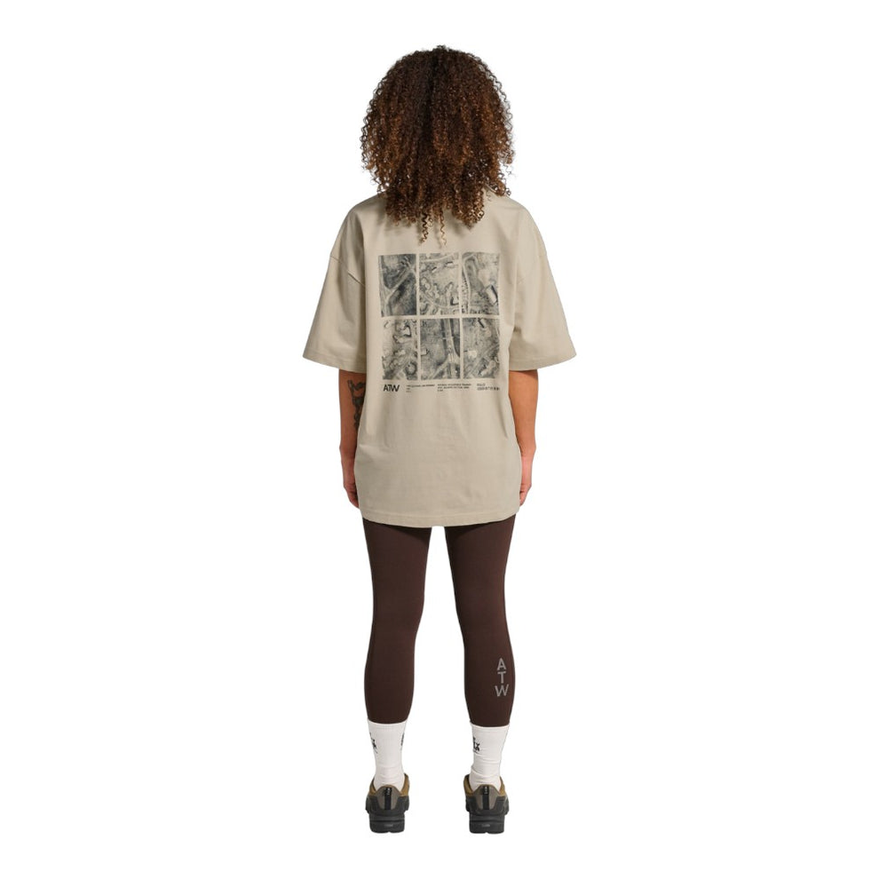 Halo Graphic Boxy T-Shirt Oyster Grey Asphalt