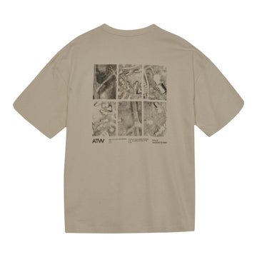 Halo Graphic Boxy T-Shirt Oyster Gray/Asphalt