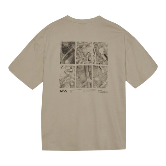 Halo Graphic Boxy T-Shirt Oyster Gray/Asphalt
