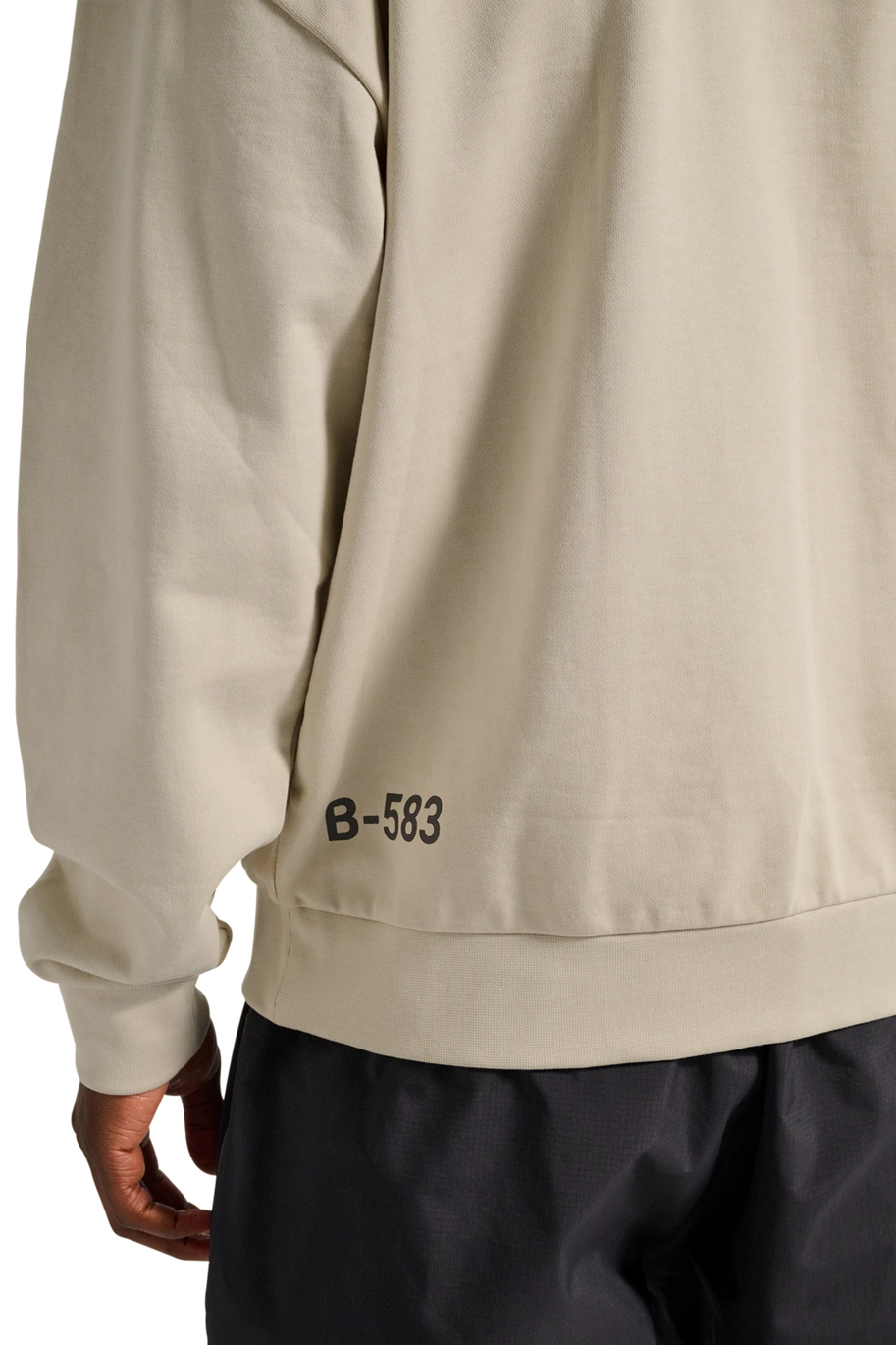 Halo Graphic Boxy Crew Oyster Gray